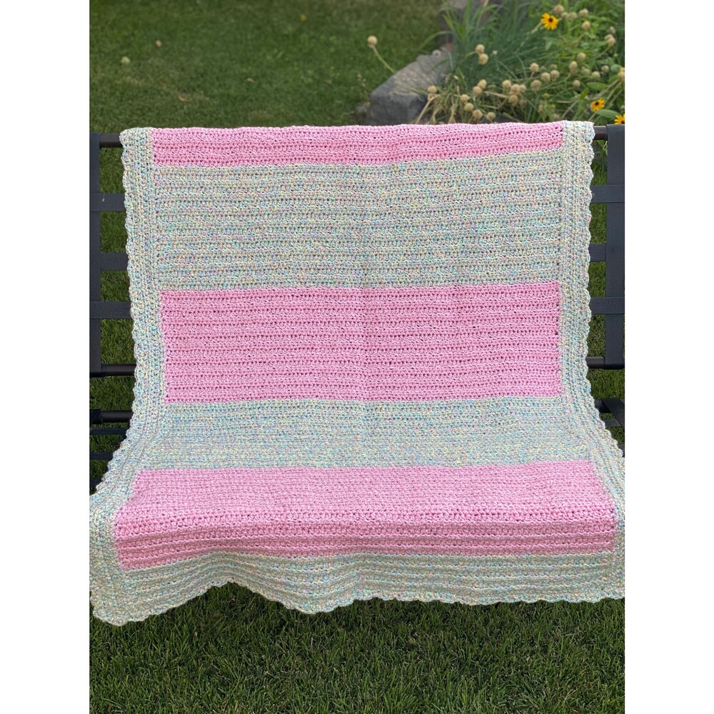 Super-Soft Hand Crocheted Blanket with Homespun Acrylic Yarn